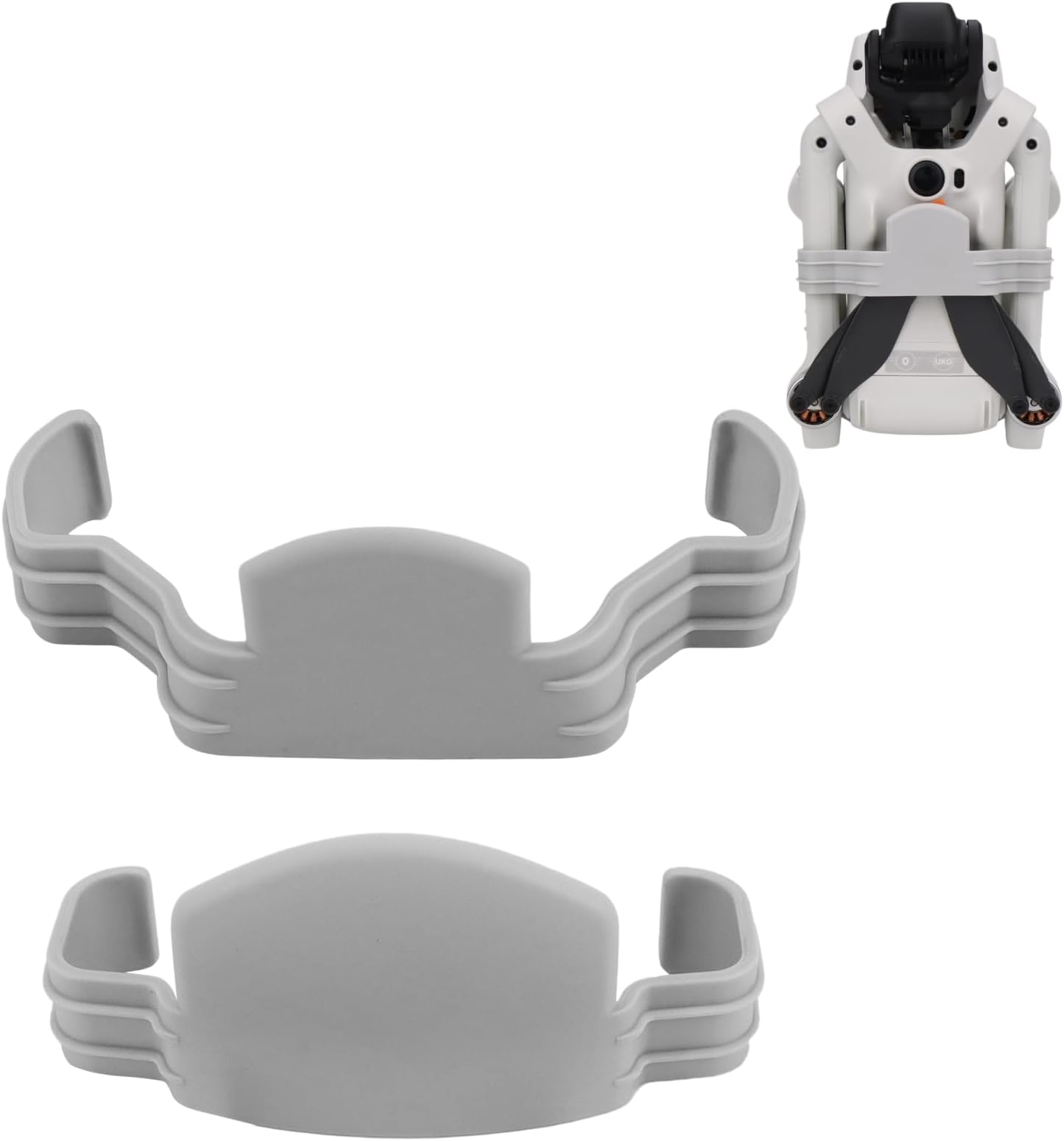 Flexible Propeller Holder Compatible with DJI Lito 1 / X1, Silicone Prop Stabilizer, Black & Gray Variants for Travel Storage (Gray)