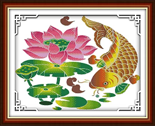 Peinture au diamant 5D carpe fleur comme cadeau d'anniversaire fait main
