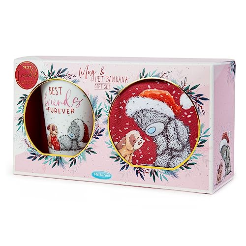 Me to You Tatty Teddy Best Friends Furever Mug and Pet Bandana Set - Official Collection, Red, White, Small - Image 3