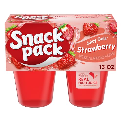 Snack Pack Strawberry Flavored Juicy Gels...