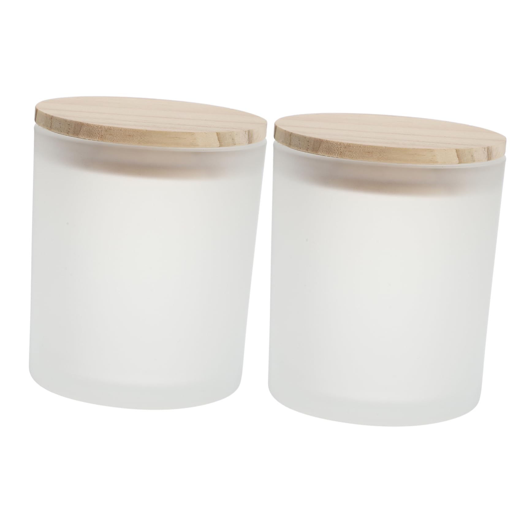 MUCKLILY 2Pcs Candle Holders with Lids Creative Aromatherapy Glass Cups for Home Decor Elegant Candle Containers for DIY for Parties and Weddings