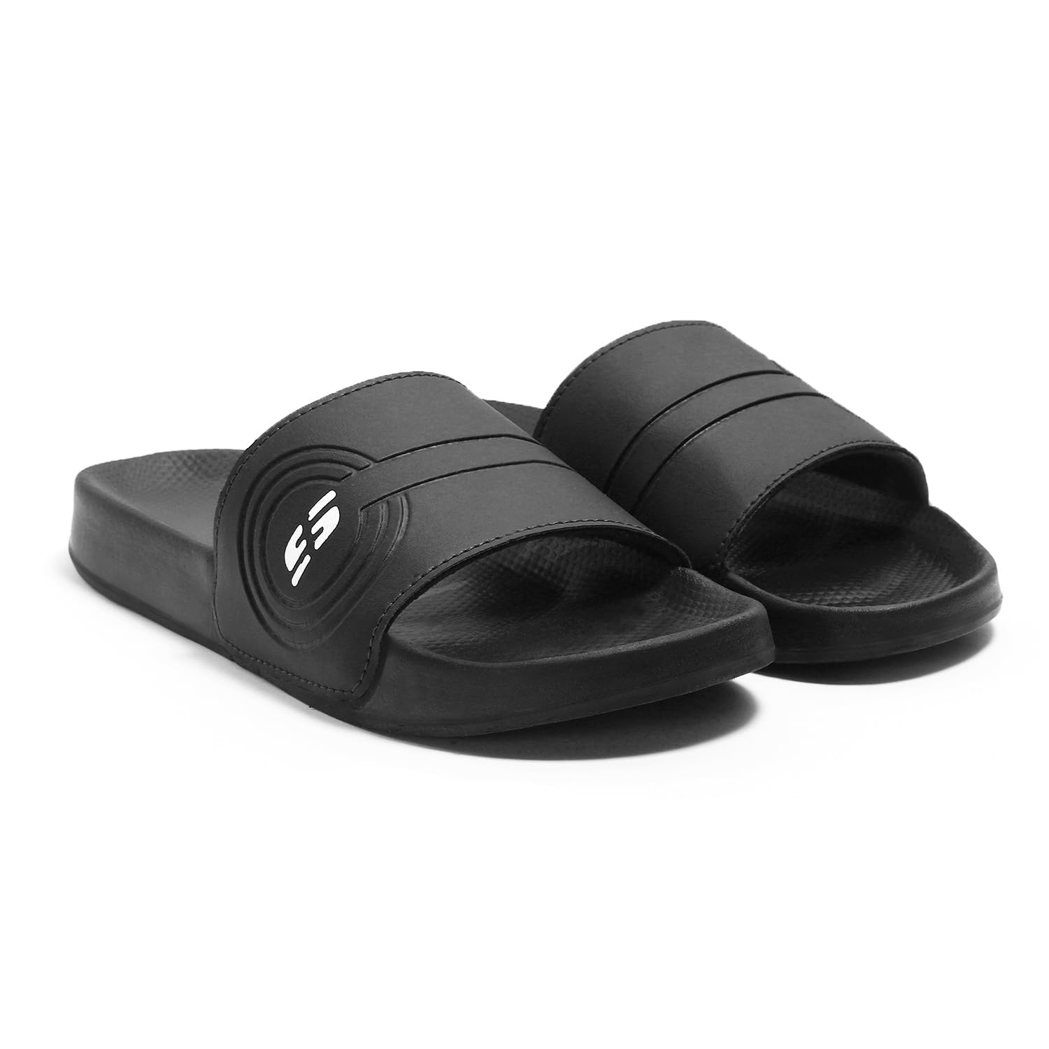 Men's Slip-On Slides, Cushioned Footbed, Moulded Soles, Comfortable, Soft, Classic, Lightweight, Stylish, Slides for Men-image-29