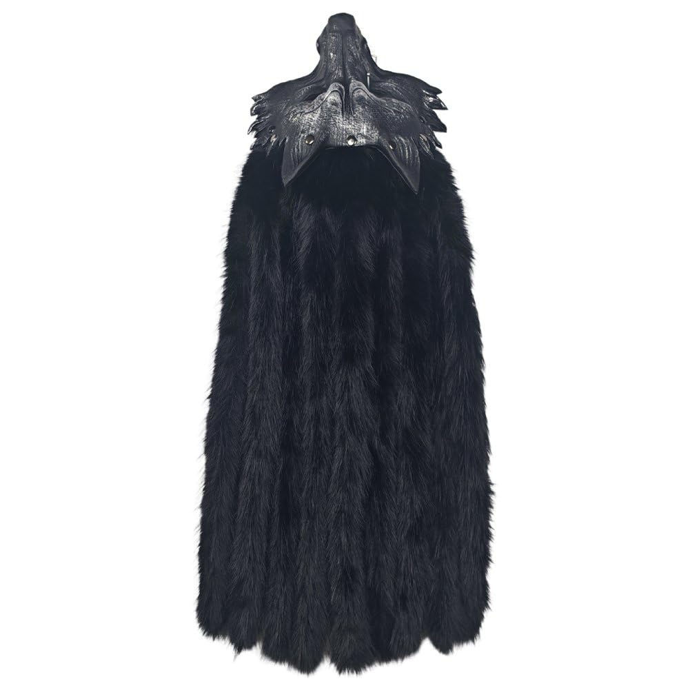 Lamdbao Barbarian Headdress Werewolf Headpiece, Viking Mask for Halloween Cosplay Costume Accessory