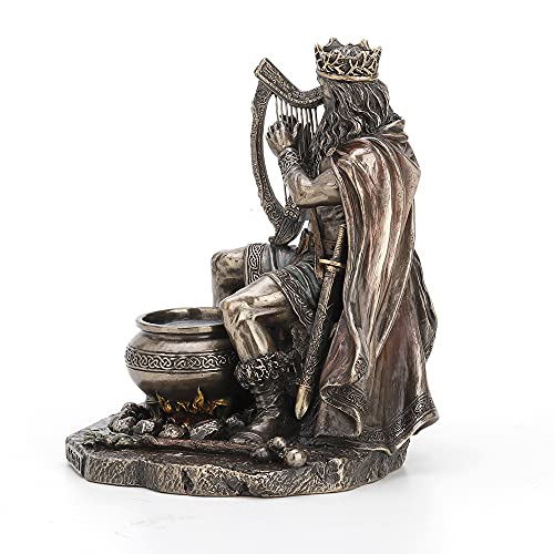 Estatua Dios Celta Dagda 7.25 pulg Resina Bronce miniatura 4