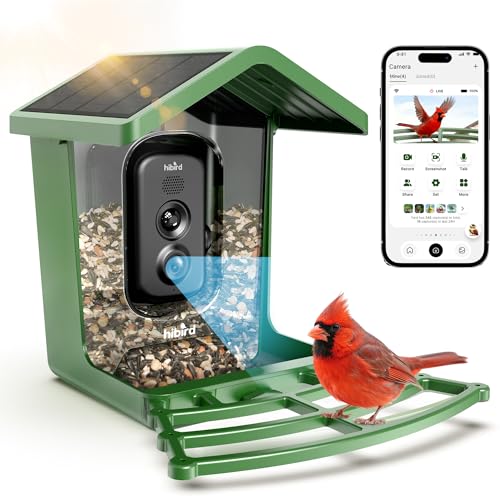 Bird Feeder with Camera, 4K UHD Video & 5G WiFi