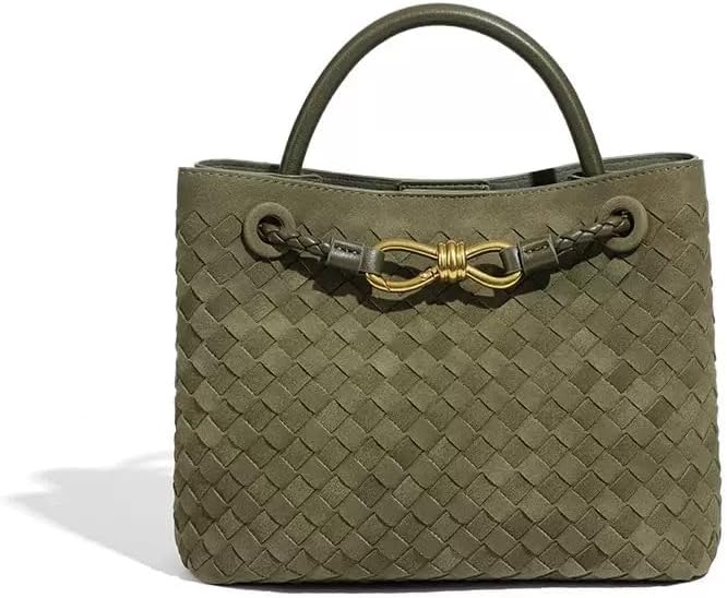 Woven Tote Bag for Women Leather Shoulder Handbag Designer Top Handle Purses