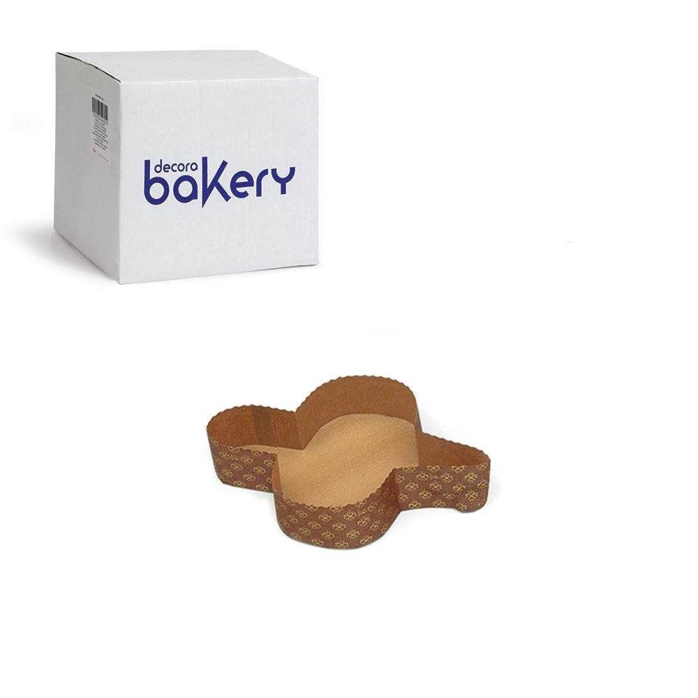 Decora 0320195 Confezione Forme Colombe, Carta di cellulosa, Marrone, 100 g-46 Pezzi