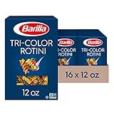 Barilla Tri-Color Rotini Pasta, 12 oz. Box (Pack of 16) - Non-GMO Pasta Made with Durum Wheat Semolina - Italy's #1 Pasta Brand - Kosher Certified Pasta