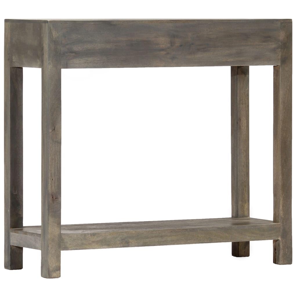 Divano e tavolino Tavolino da divanoTavolo Consolle Grigio 86x30x76 cm in Legno Massello di MangoAdatto a soggiorno, camera da letto, balcone