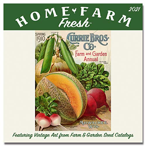 Home-Farm Fresh Garden Wall Calendar 2021, Monthly January-December 12'' x 12