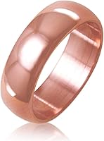 Ivy & Bauble Pure Uncoated Solid Copper Ring Men Women | Lab-Tested Authentic Copper Band Wellness Jewelry USA Made 3mm 6mm 8mm Sizes 4-13