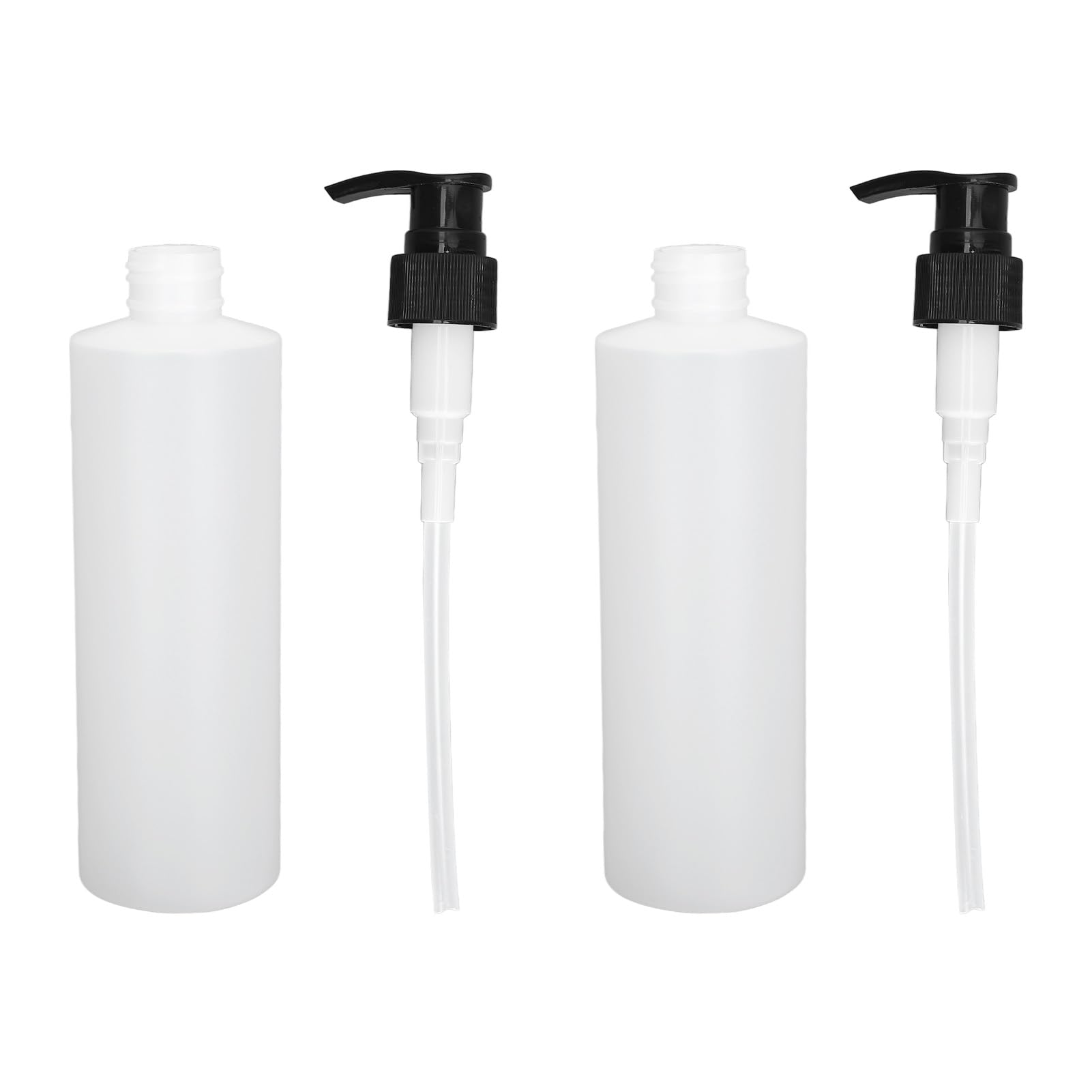 Denash Dispenser con Pompa Scalda Olio per Massaggi, Accessorio di Ricambio Bottiglia Dispenser con Pompa Scalda Olio per Massaggi Bianca 2 Pezzi 250 Ml Riutilizzabile per Lozione
