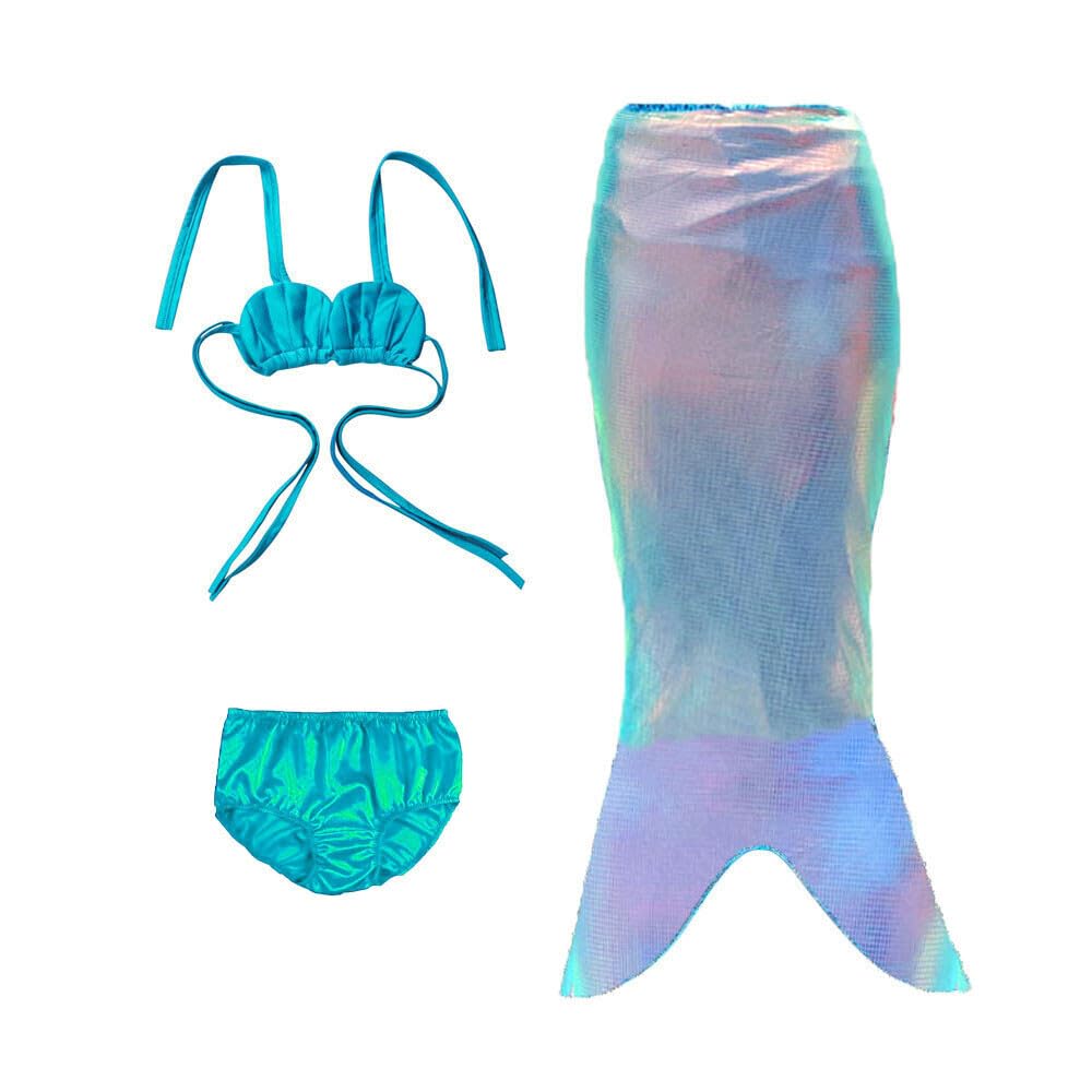 HIBA CREATIONS Baby Girl Swim Suit Bikini Set Bathing Suit Swim Suit Bikini Set 0-6 Months Blue - Image 4 thumbnail