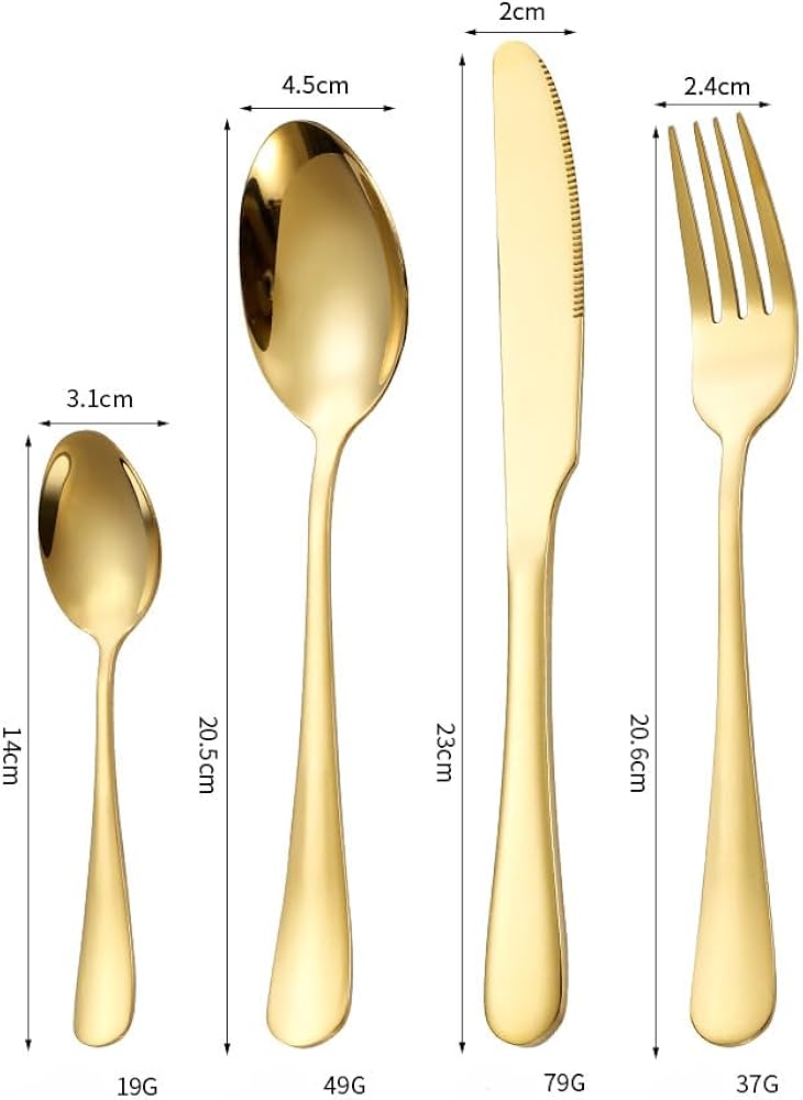 Amazon | TAKEY24本セット6人用カトラリーセットステンレススプーン