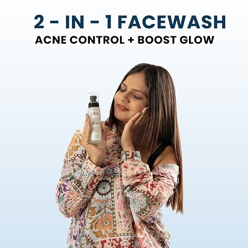 Image of Bellizzi Acne Control and Boost Glow Face Wash with Niacinamide, Salicylic Acid as well as Hyaluronic Acid | Gentle Daily Cleanser for All Skin Types | 100 ml