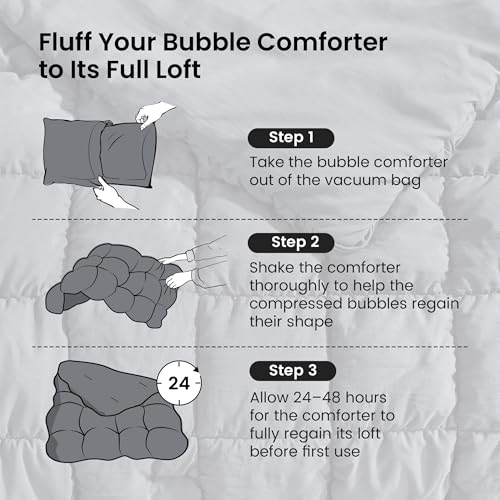 Amélie Home Grey Bubble Comforter Set Twin - Price Drop