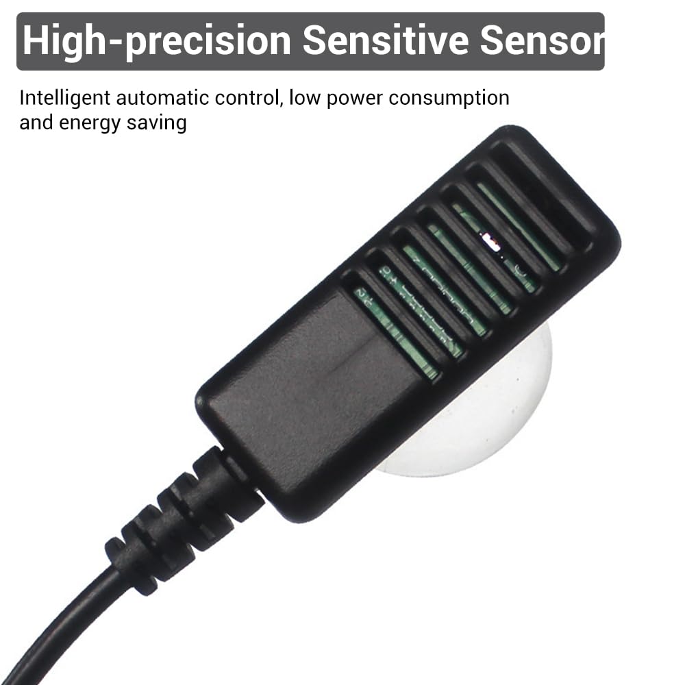 Reptile Ventilation Fan, USB Dehumidifier for Rainforest Terrarium with LCD Digital Display, Increasing Air Circulation for Amphibians, Reptiles - Image 4
