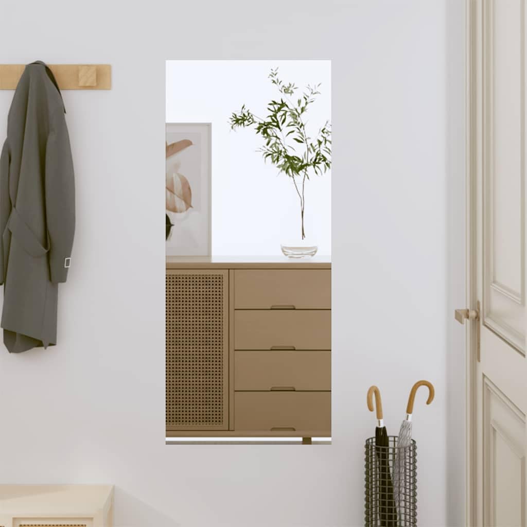 vidaXL Wall Mirror Bathroom Hallway Bedroom Home Decoration Hanging Wall-mounted Vanity Make up Cosmetic Mirror 40x80 cm Glass Rectangle