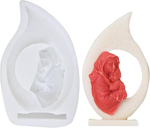 awakentti Moldes de velas de Navidad, moldes de velas de personajes, fácil liberación de moho, flexible y seguro, molde de resina para hacer