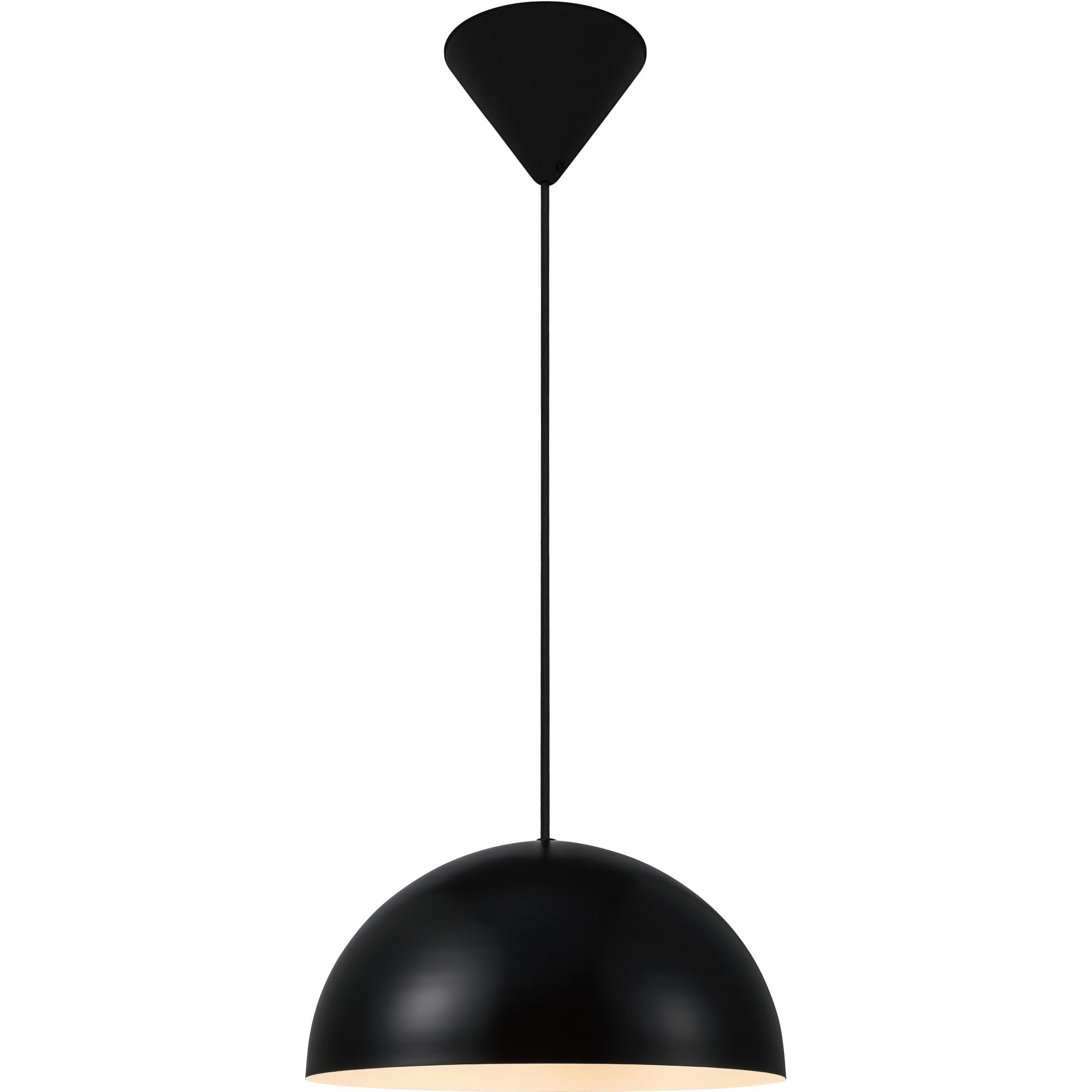Nordlux Ellen Pendant Light Black Metal Dining Room E27 Mains 30cm