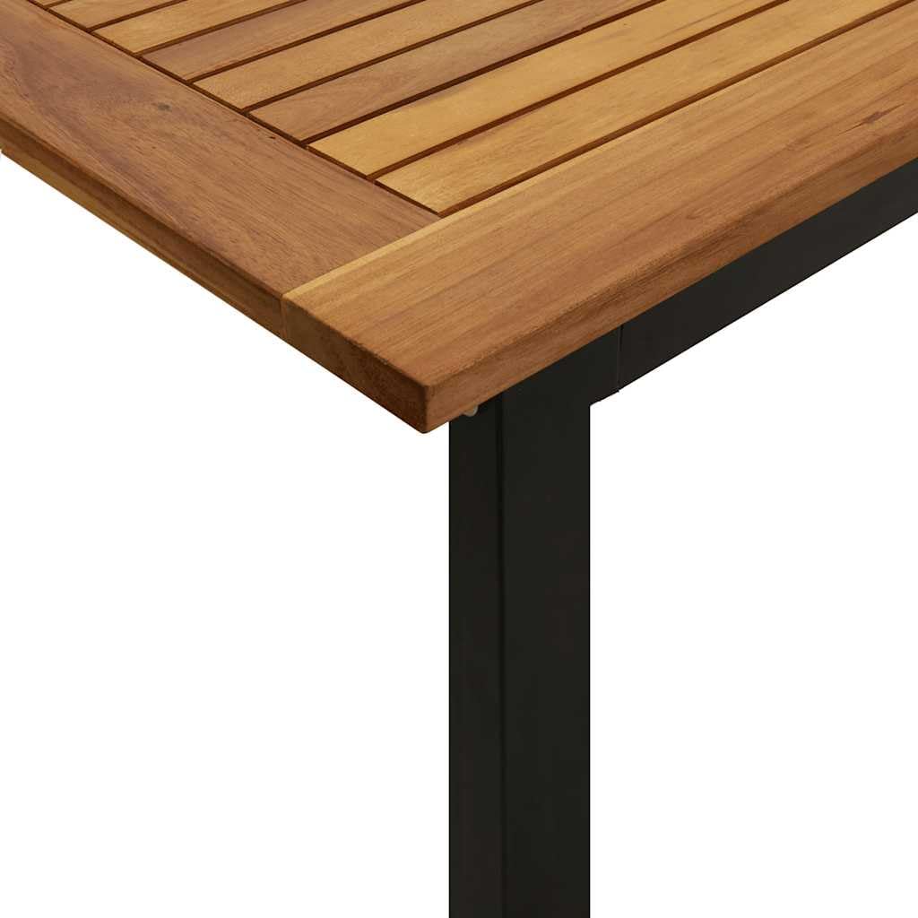 vidaXL Stół ogrodowy z nogami w kształcie U, 200x90x75 cm, akacja
