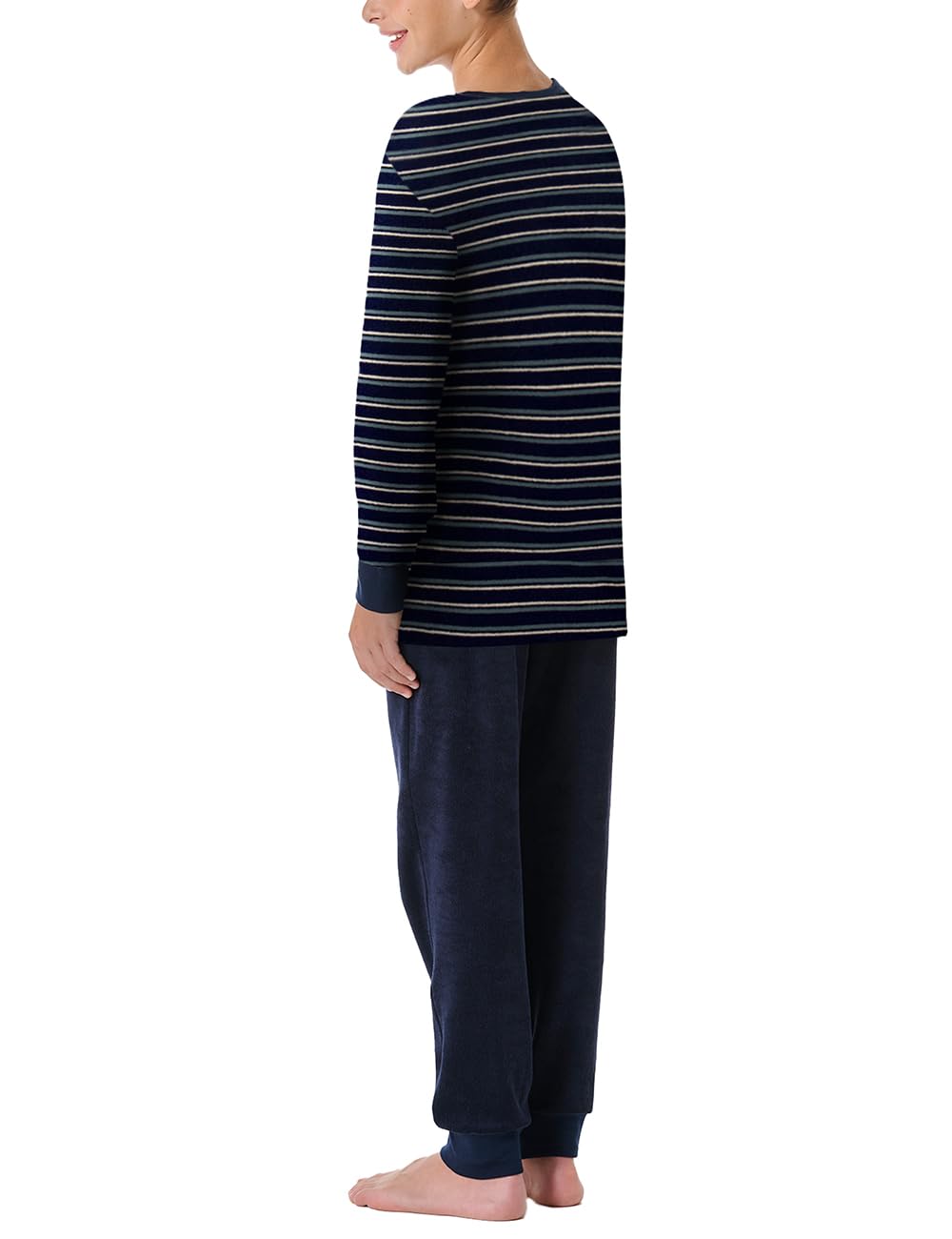 Schiesser Jungen Schlafanzug Set Pyjama warme Qualitäten Frottee - Größe 140 bis 176