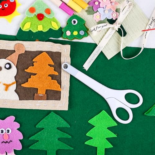 Image of XSEINO 12 Rolls 8 inchx35 inch 1.4mm Thick Soft Felt Fabric Sheet 12 Assorted Midnight Garden Series Colors Felt Pack for DIY Craft Sewing Squares Nonwoven Patchwork
