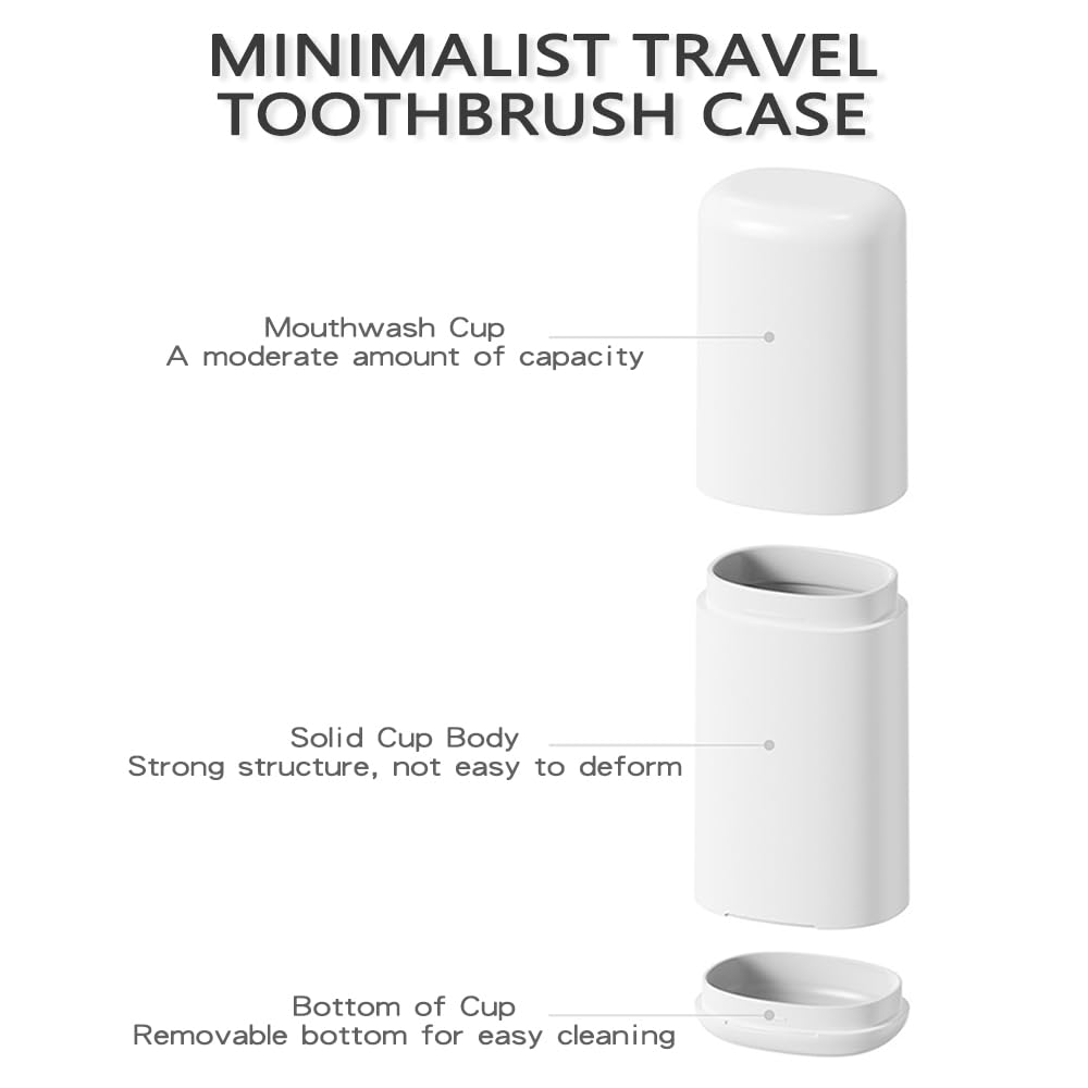 Gobelets De Salle De Bain,Voyage Nécessité étanche à La Poussière Conteneur Brosse à Dents