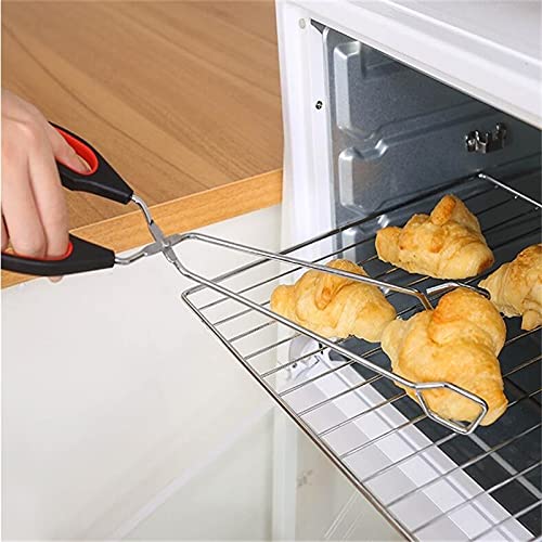 Pinzas de Cocina, 1 Pieza, Pinzas de Tijera para Barbacoa, Pinzas para Alimentos a la Parrilla, Pinzas de Mango Largo para Barbacoa, Pinza para Asar Pan, Pinzas para Hornear en la Cocina