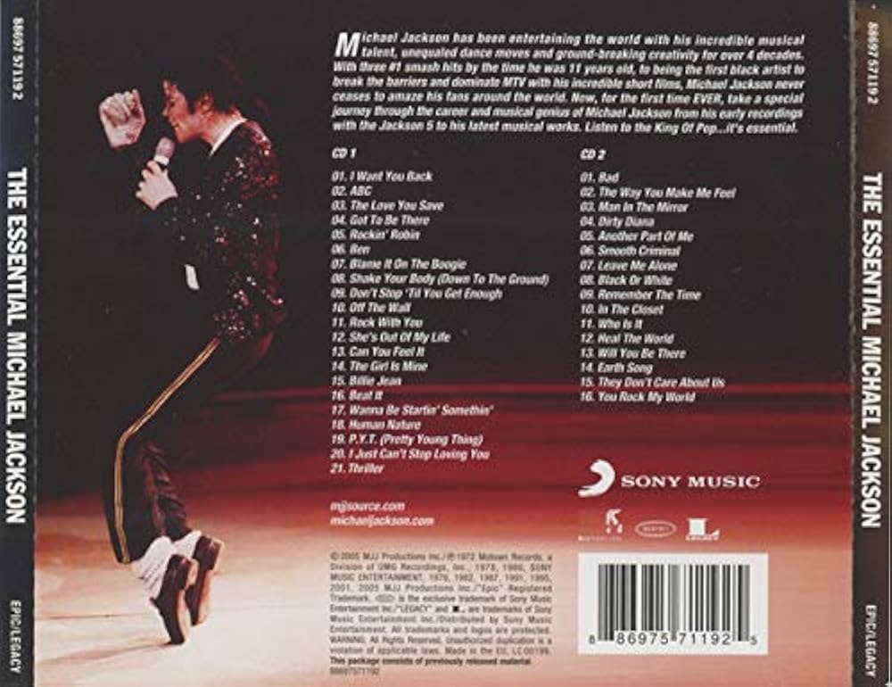美品 The Essential Michael Jackson 2LPレコード 美品 The Essential Michael Jackson 2LPレコード Jackson
