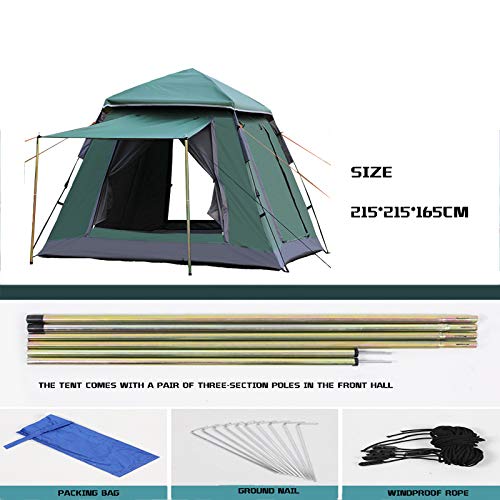 Carpa dome para camping para 3-4 personas, azul miniatura 6