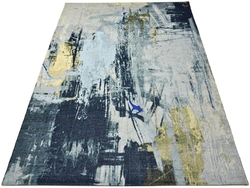 Image of Printed Rug Soft Floor Carpets with Anti Slip Backing for Living Room | Bedroom | Kids Room (Multi, 4x6 Feet)