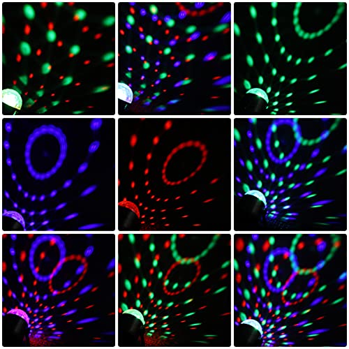Retisee 8 Set Disco Ball Party Lights 7 Colors Party Lights Sound Activated Rgb Disco Ball Light Led Strobe Light With Remote And Plug For Home Room Dance Parties Bar Karaoke Wedding Show Club #TOP2