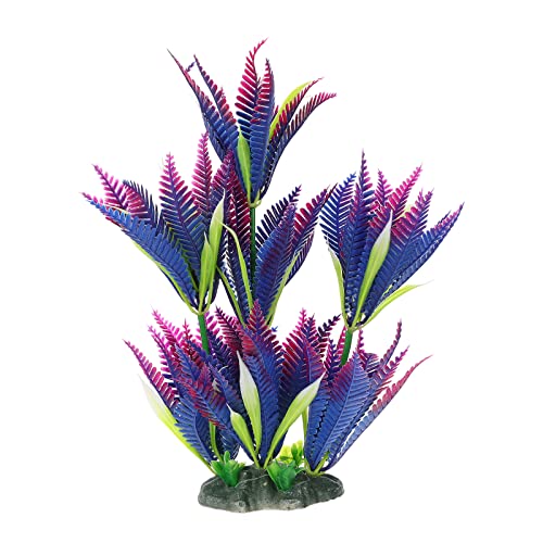 Alipis Plante Aquarium Artificielle Décoration Végétale pour Aquariums et Bassins Ornement Sous Marin Élégant et Naturel pour Vos Poissons