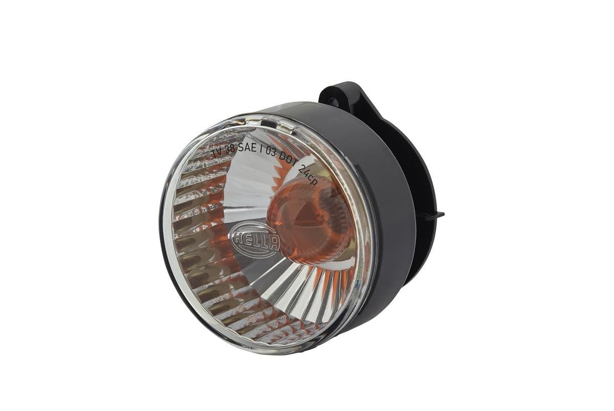 HELLA 2BA 009 001-091 Direction Indicator - Halogen - 12V - Fitting/Screw Connection - Lens Colour: Grey - Front - Quantity: 1