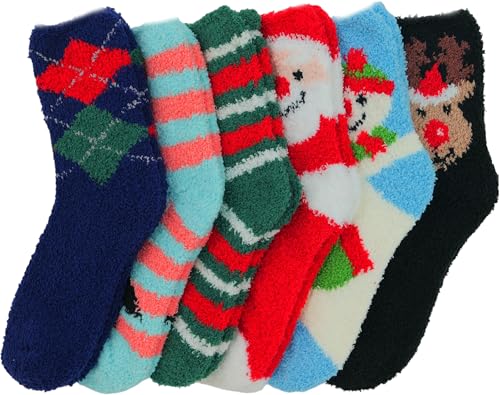 Image of ToBeInStyle Women's Pack of 6 Assorted Style Winter Socks