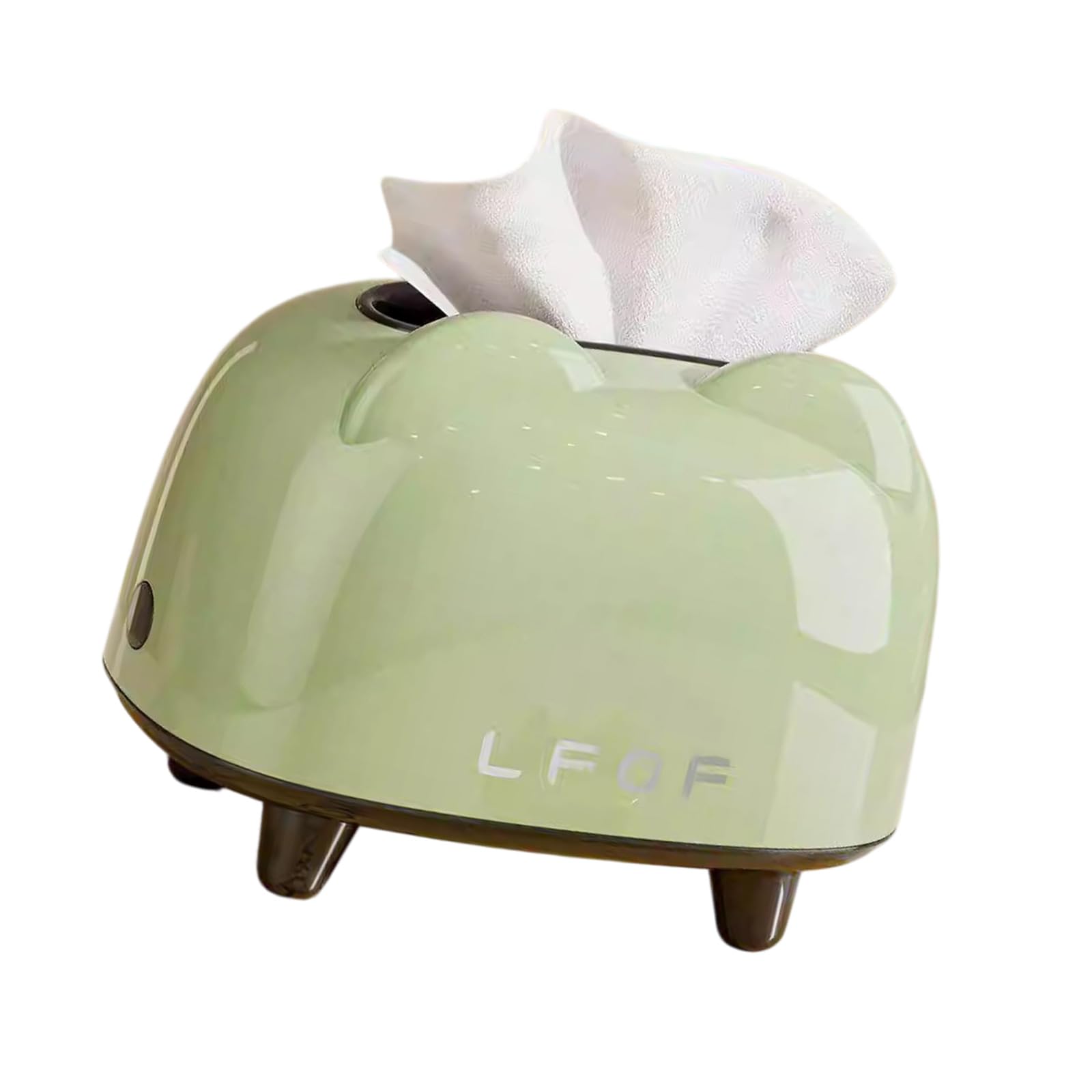 Tsophreniq Modern Household Tissue Paper Box Storage Container with Spring Loaded Lid Napkin Holder Creative Desktop Tissue Box