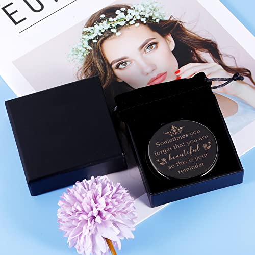 Sygunar Birthday Gifts For Women Inspirational Compact Mirror Stocking Stuffers Valentine Christmas Graduation For Daughter Girlfriend Wife Mom Sister Teen Girls Best Friends Besties Bff #TOP5