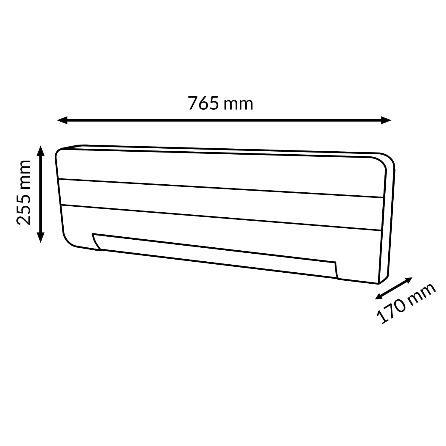 M Mimotec – Termoventilatore ceramico da parete Dad 3000W, silenzioso <45 dB, con telecomando, display LED, timer e griglia oscillante, protezione IPX2 e contro il surriscaldamento