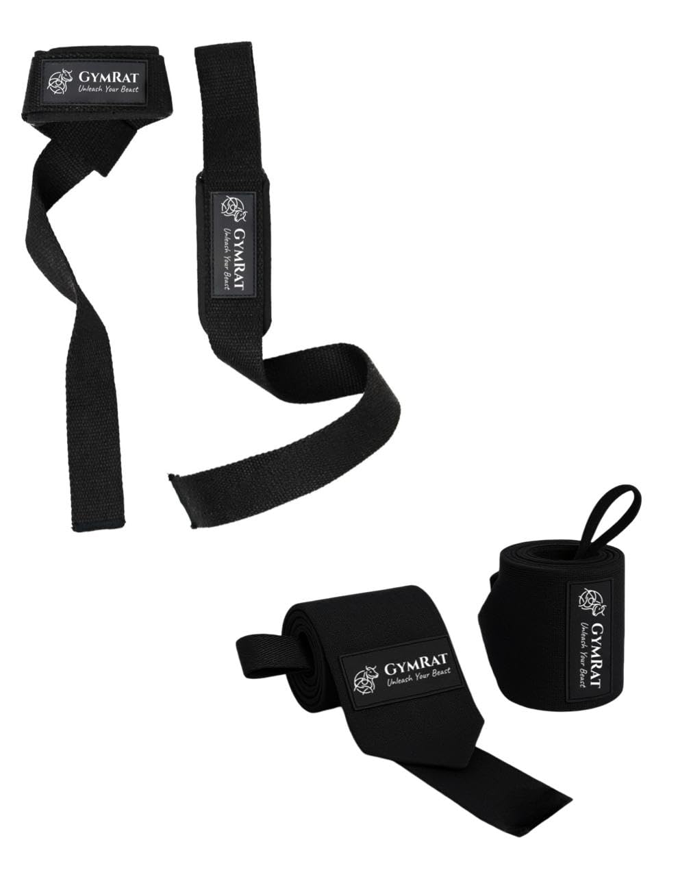 GYMRAT™ Weightlifting Wrist Wraps 18inch Unbeatable Quality Wrist Support with Heavy Duty Thumb Loop - Best Wrap for Powerlifting Competition (Deadlift Straps and Wrist Wraps)-image-7