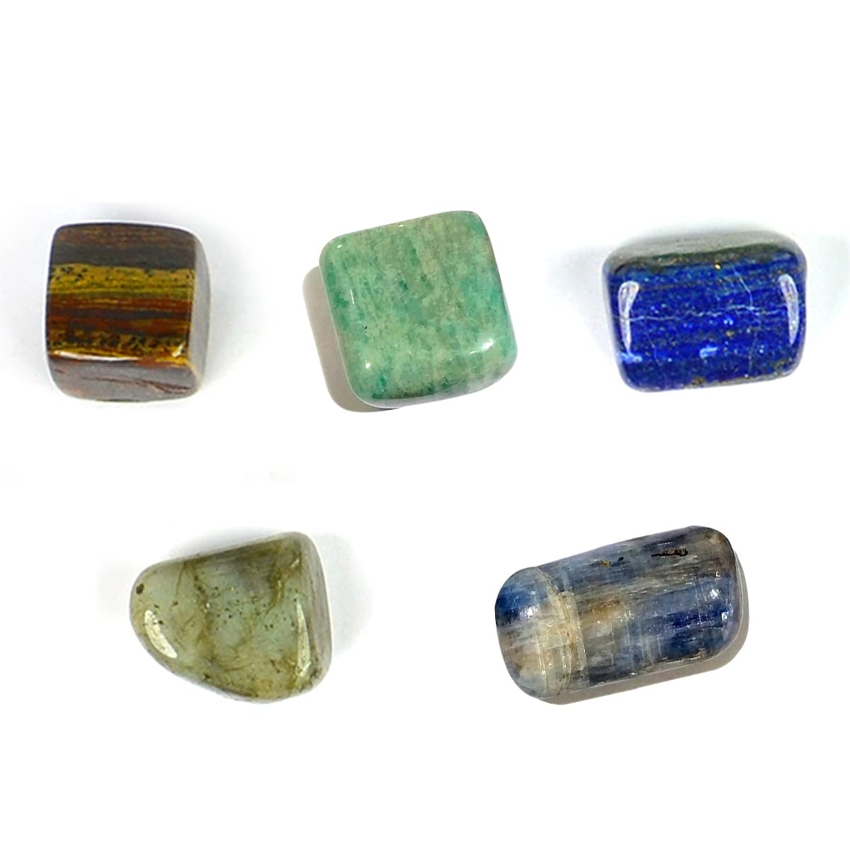 Reiki Crystal Products Natural Self Confidence Tumble Stone Kit 7 Chakra Crystals All Tumble Sets Energized by Experienced Reiki Healing Grand Master