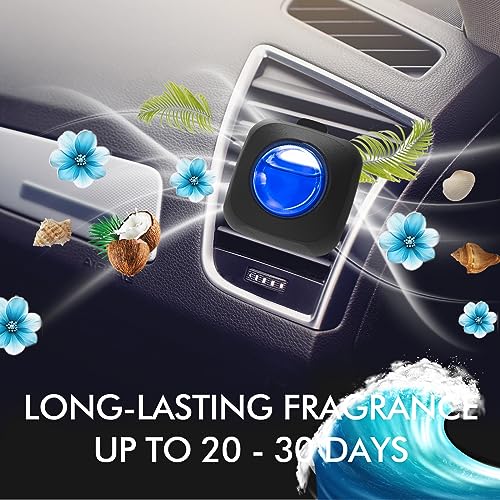 Image of Car Air Fresheners, Ocean, 6-Pack, 4ml Each, Car Fresheners for Women Men, Long Lasting Air Freshener for Car Vent Clips, Car Refresher