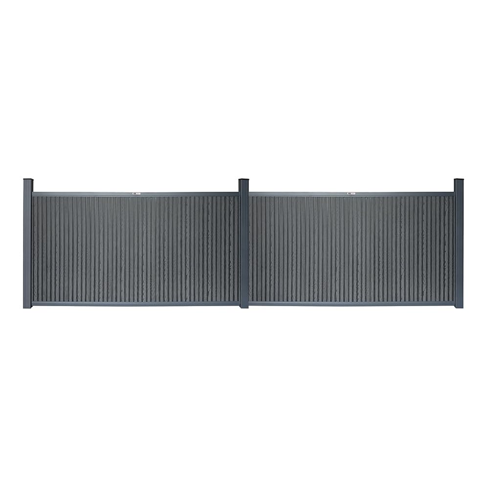 Home Deluxe Wpc Sichtschutzzaun Callado Premium 2 X Element + 3 X Pfosten