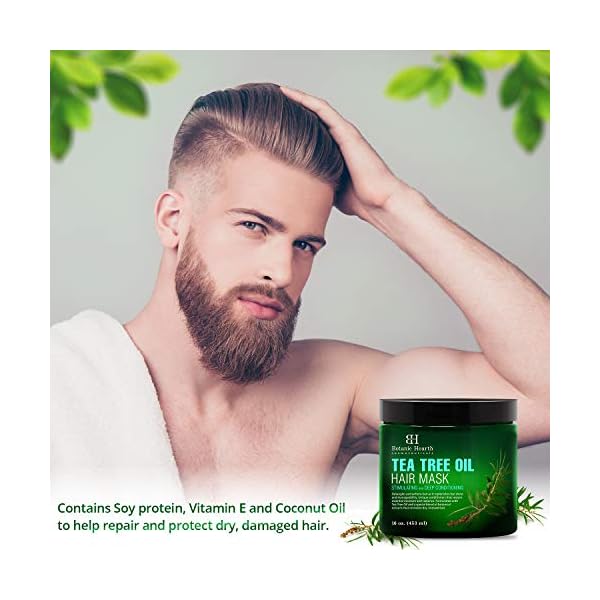 Botanic-Hearth-Tea-Tree-Hair-Mask-Deep-Conditioner-Moisturizes-Protects-Hair-Scalp-with-Soy-Protein-Vitamin-E-Collagen-Keratin-Coconut-Oil-16-oz-Packaging-May-Vary Botanic Hearth Tea Tree Hair Mask & Deep Conditioner, Moisturizes & Protects Hair & Scalp - with Soy Protein, Vitamin E, Collagen, Keratin & Coconut Oil - 16 oz (Packaging May Vary)