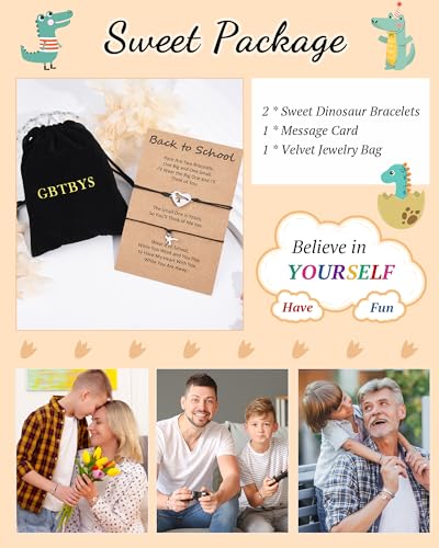 Back to School Gifts Mommy and Me Bracelet First Day of School Matching Wish Bracelets Set for Mother Daughter Son Women Teen Girls Boys Jewelry Gift3