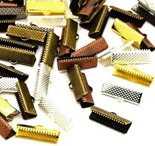 50 Ribbon Ends Mixed Colors 25mm x 8mm - 1