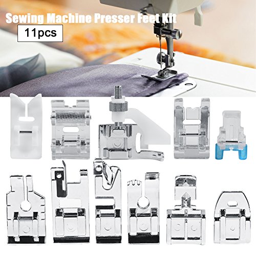 Kit de 11 Pies Prensatelas para Máquina de Coser Hogar miniatura 3