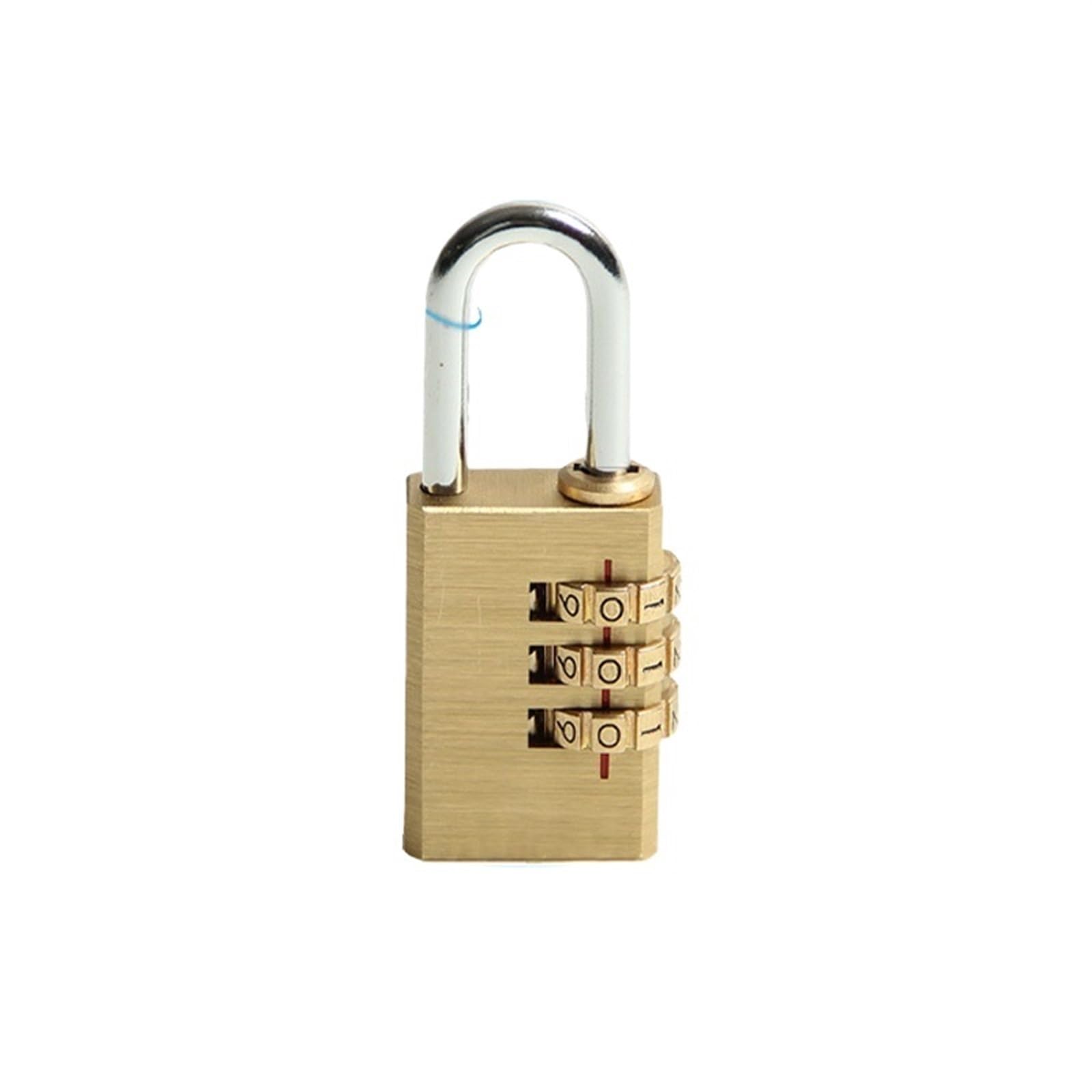 Combination Padlock 4 Dial Digit Combination Password Lock Luggage Suitcase Metal Code Locks Padlock Locker Travel Safe Anti-Theft Padlocks