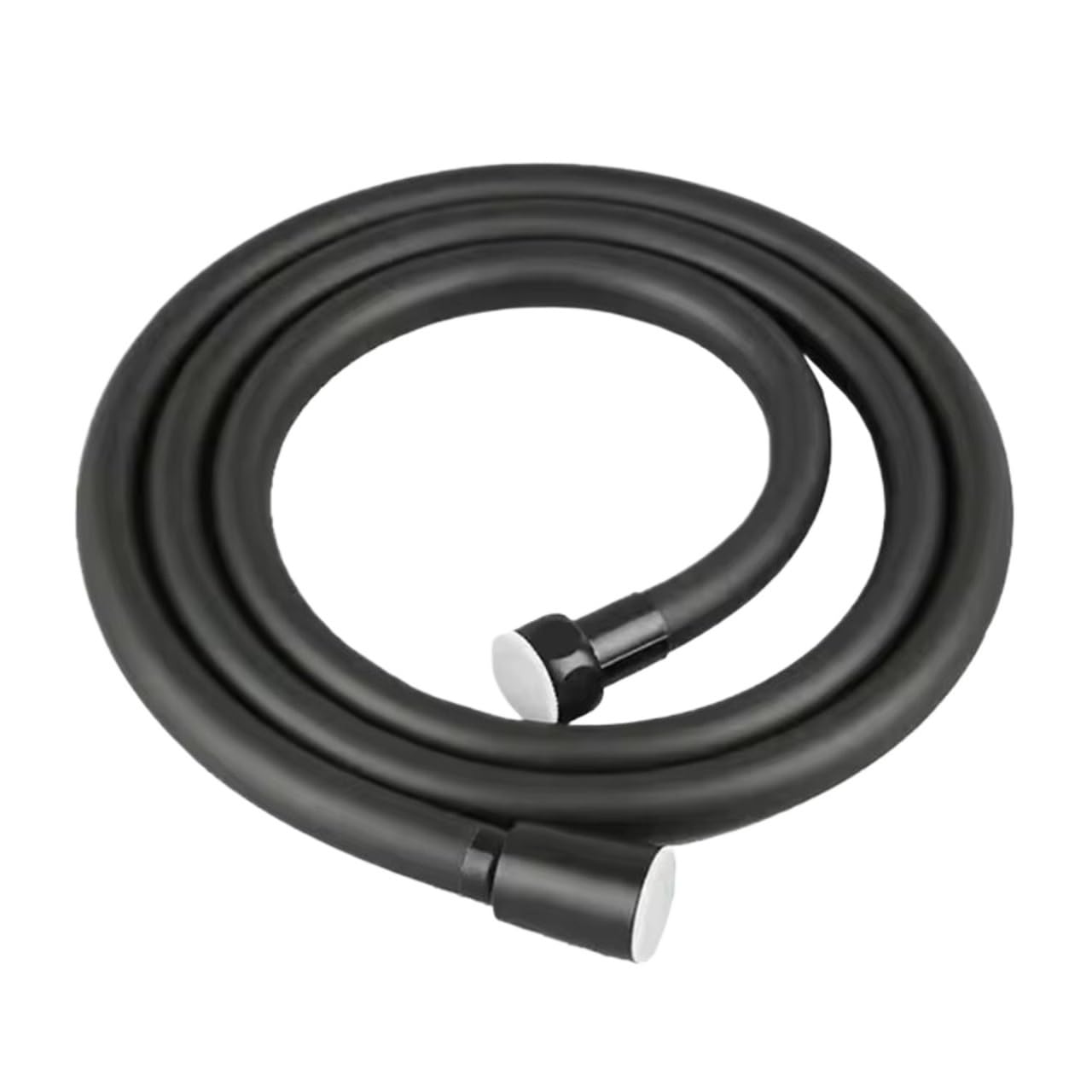 Kdberhfsa Black 1.5/2/3M Pvc Silicone Shower Head Hose Flexible Pipe Tube High Pressure Water Powerful Multilayer Plumbing Bathroom Accessories(,200Cm)