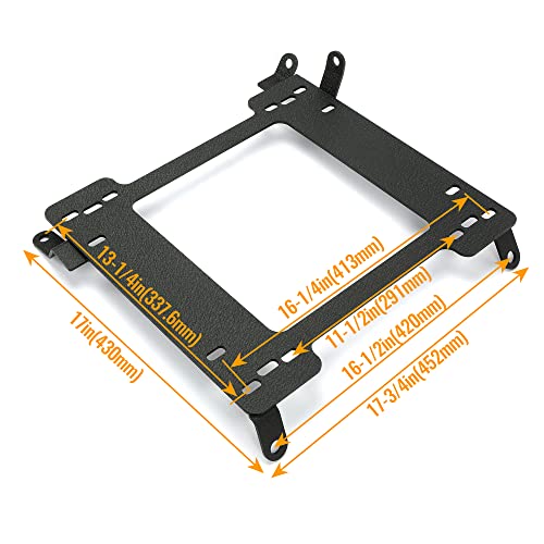 KUAFU Seat Base Brackets Compatible with 1993-2007 Subaru Impreza WRX/STI Racing Mounting Adapter Steel Replace for SB019DR SB019PA